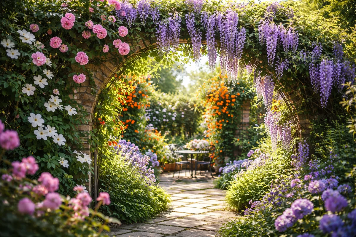 Créer un jardin attrayant avec des plantes grimpantes