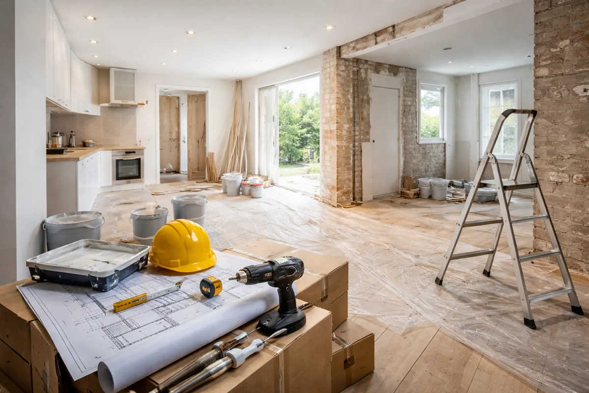 Quel est le prix moyen pour une rénovation complète de maison de 100 m²
