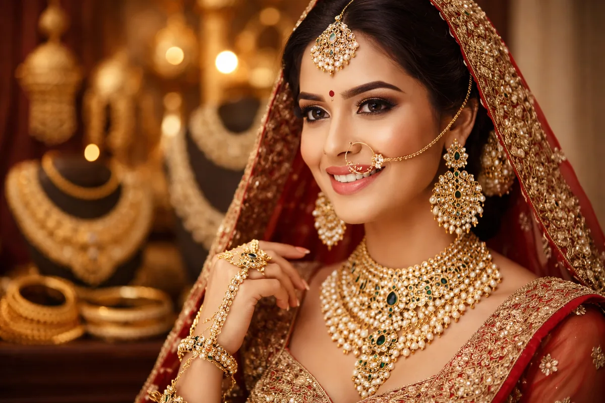 Quels bijoux indiens traditionnels sont populaires pour un mariage ?