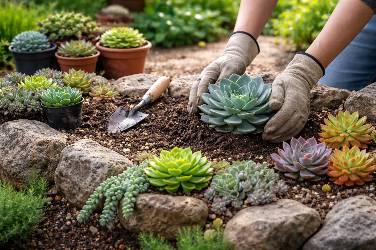 Comment planter des succulentes dans un jardin extérieur