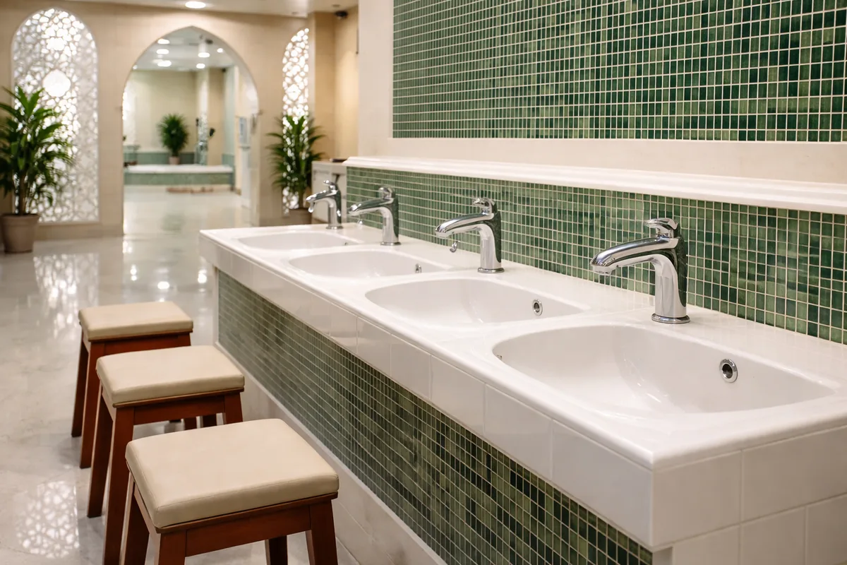 Pourquoi les lavabos d'ablutions en céramique antibactérienne sont-ils essentiels pour les mosquées