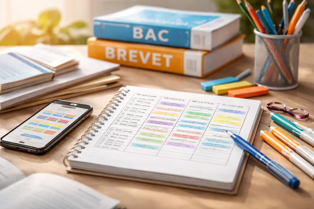 Comment établir un planning de révisions pour le Bac et le Brevet avec des ressources éducatives