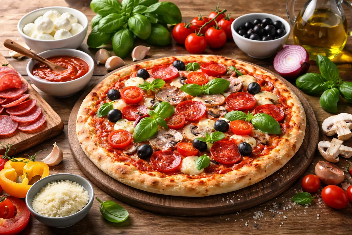 Comment préparer une pizza maison avec des ingrédients variés et savoureux